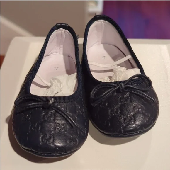 Gucci baby Interlock leather ballet flat - Picture 2 of 4